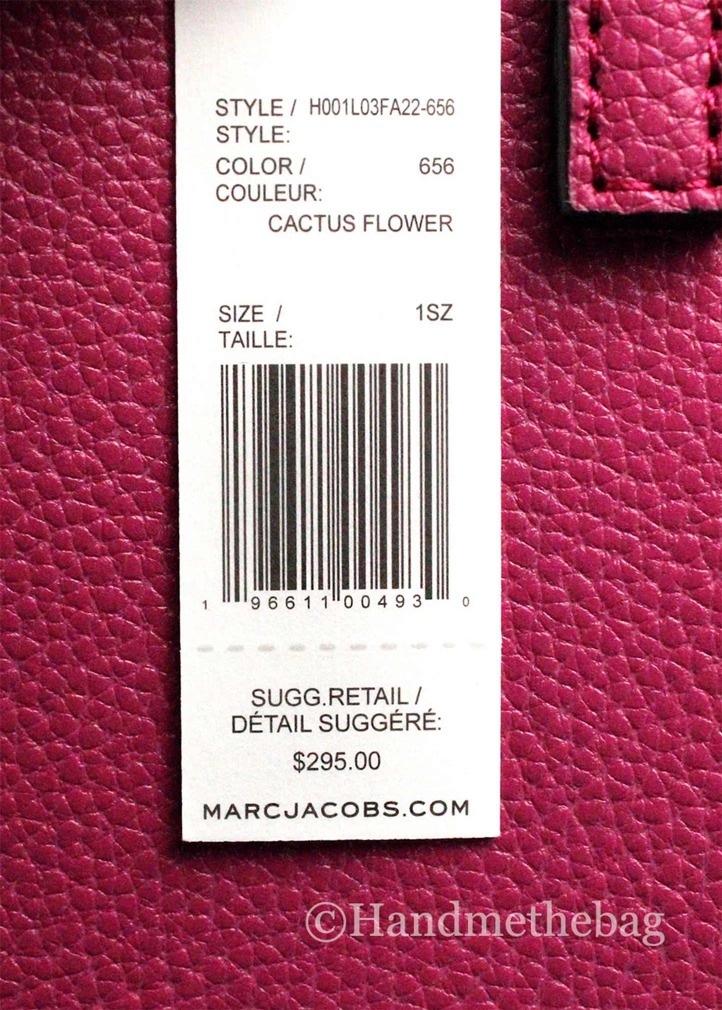 Marc Jacobs Micro Mini Leather Cactus Flower Crossbody Bag