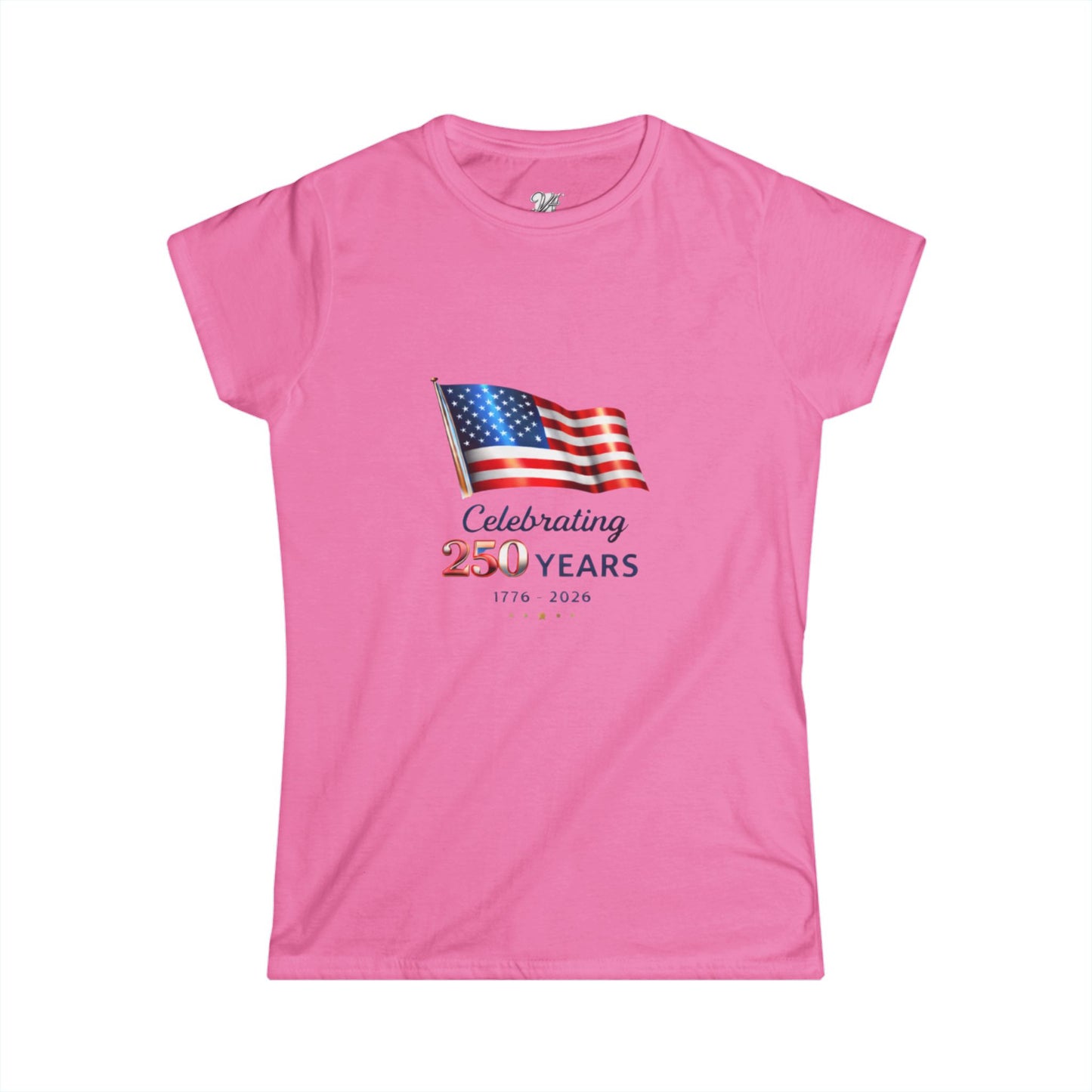 Women's Tee - USA Flag "Celebrating 250 Years"  1776–2026 Patriotic Independence Day Shirt