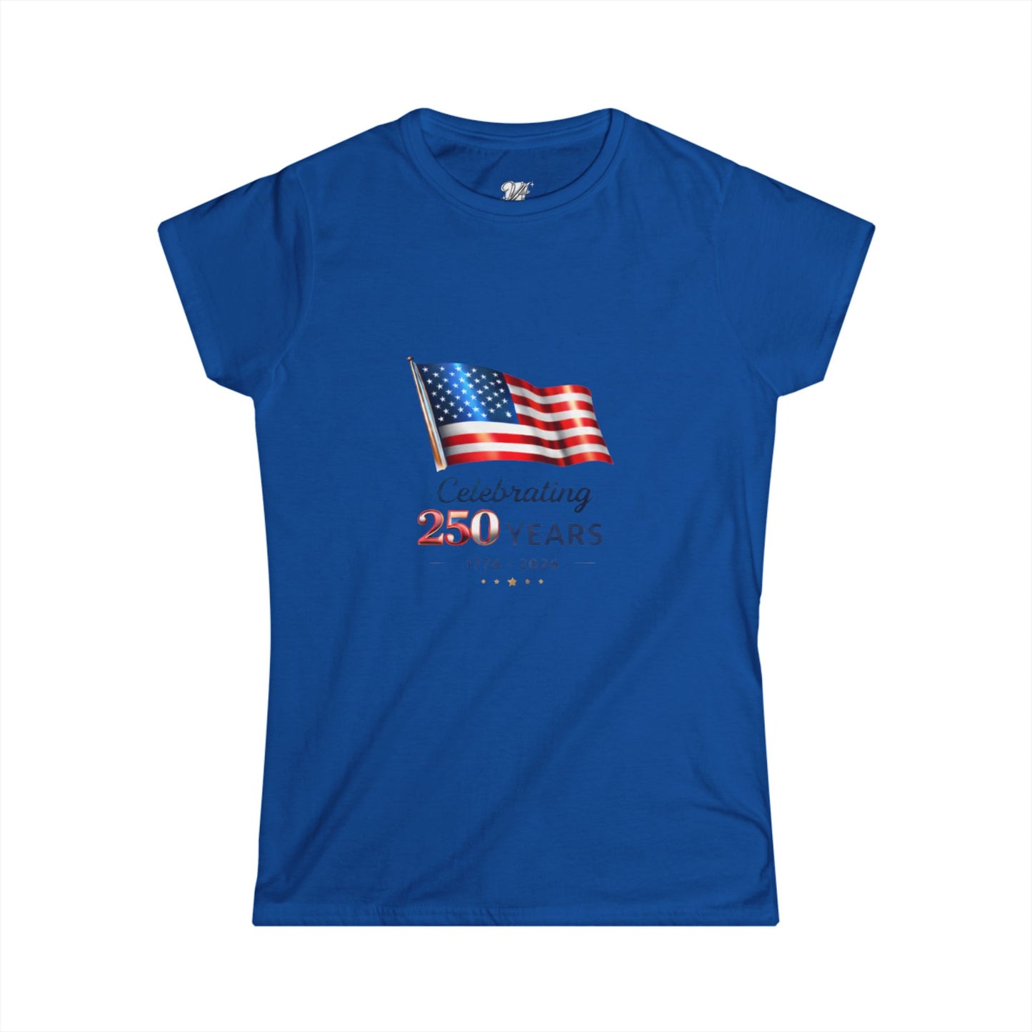 Women's Tee - USA Flag "Celebrating 250 Years"  1776–2026 Patriotic Independence Day Shirt