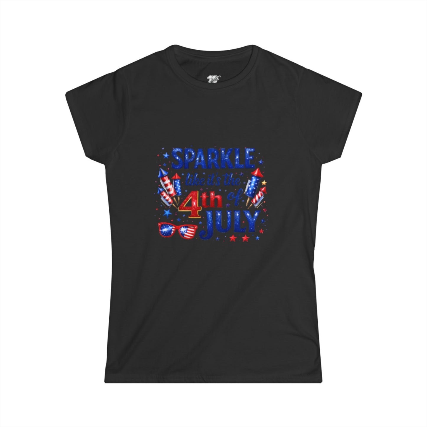 Women's Tee — 4th of July Sparkle Tee — "Sparkle like it's the 4th of July" Patriotic Shirt