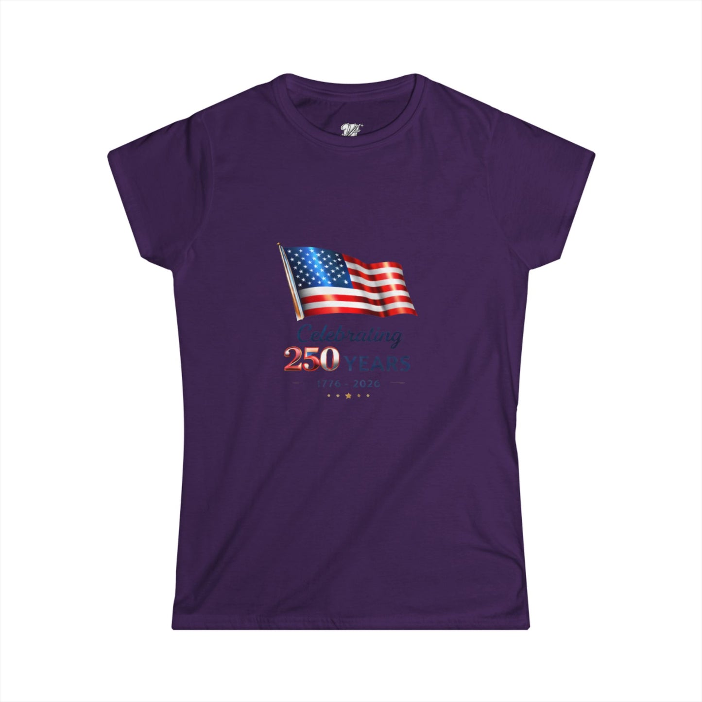 Women's Tee - USA Flag "Celebrating 250 Years"  1776–2026 Patriotic Independence Day Shirt
