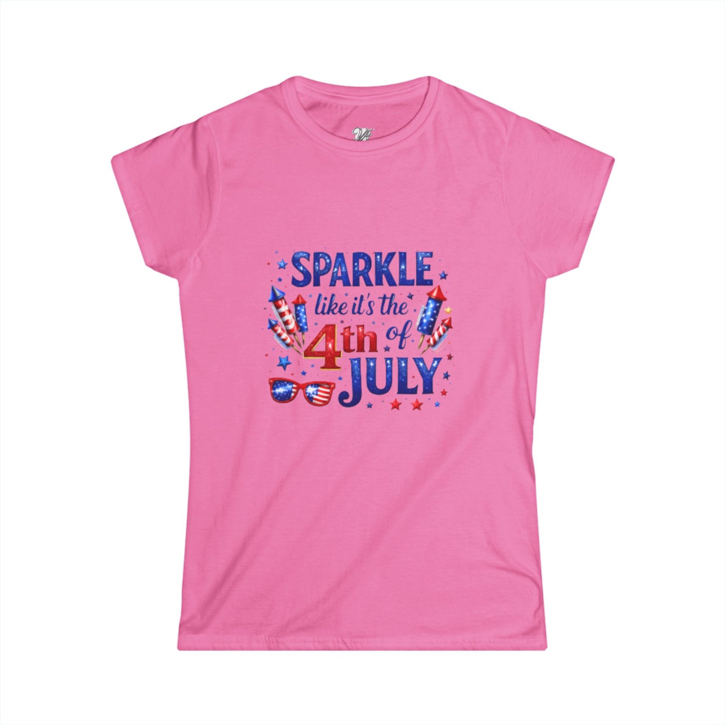 Women's Tee — 4th of July Sparkle Tee — "Sparkle like it's the 4th of July" Patriotic Shirt