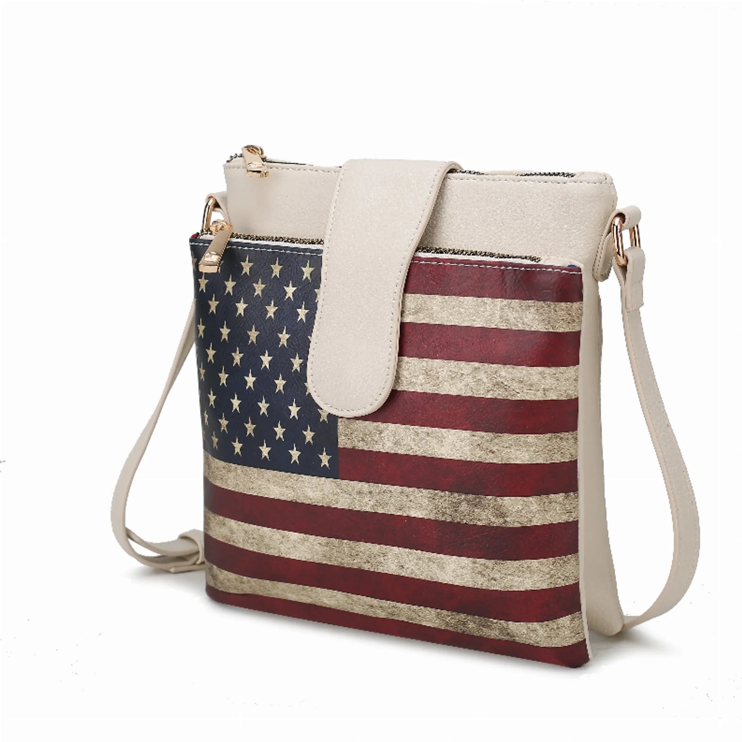 Josephine Vegan Leather Women's FLAG Crossbody Bag