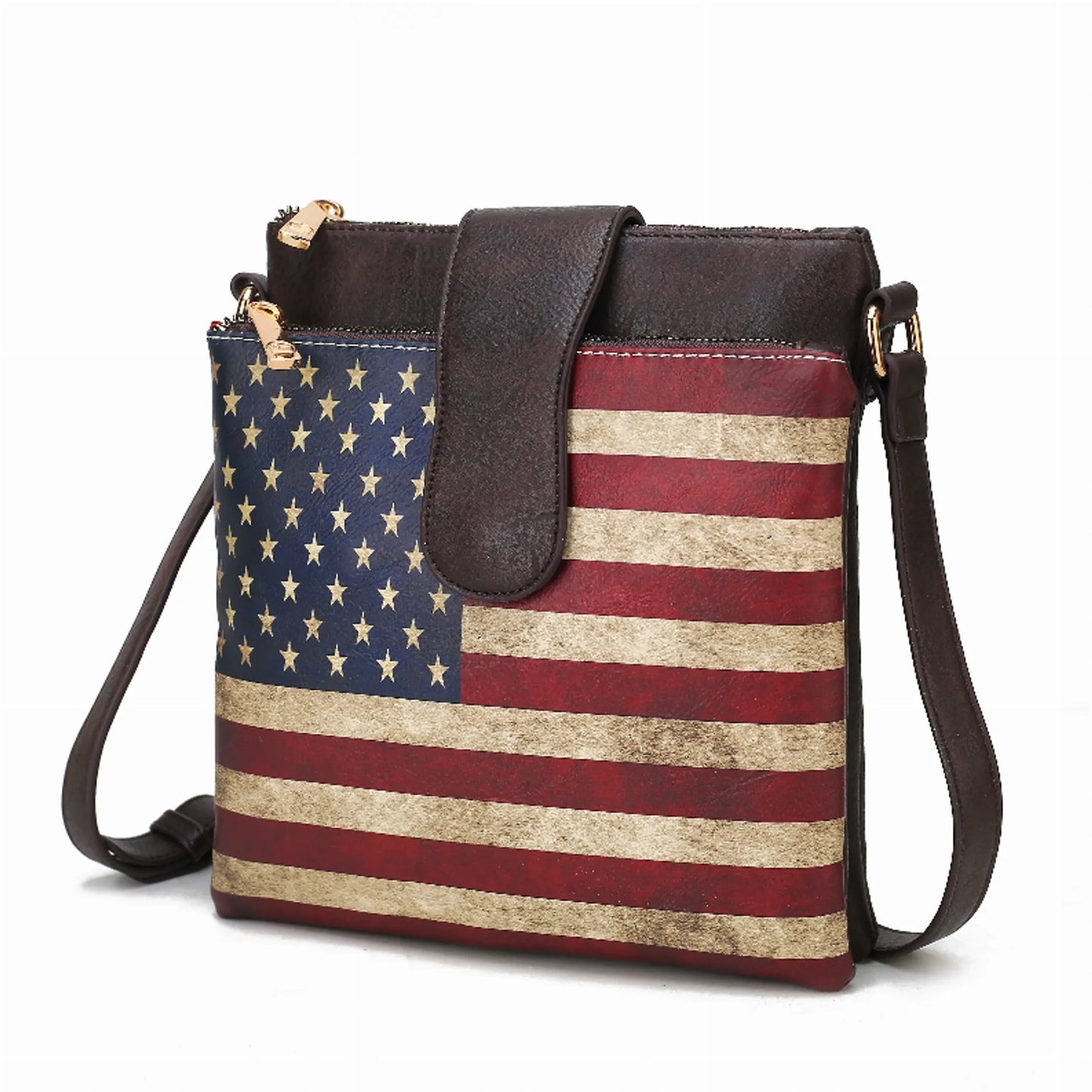 Josephine Vegan Leather Women's FLAG Crossbody Bag