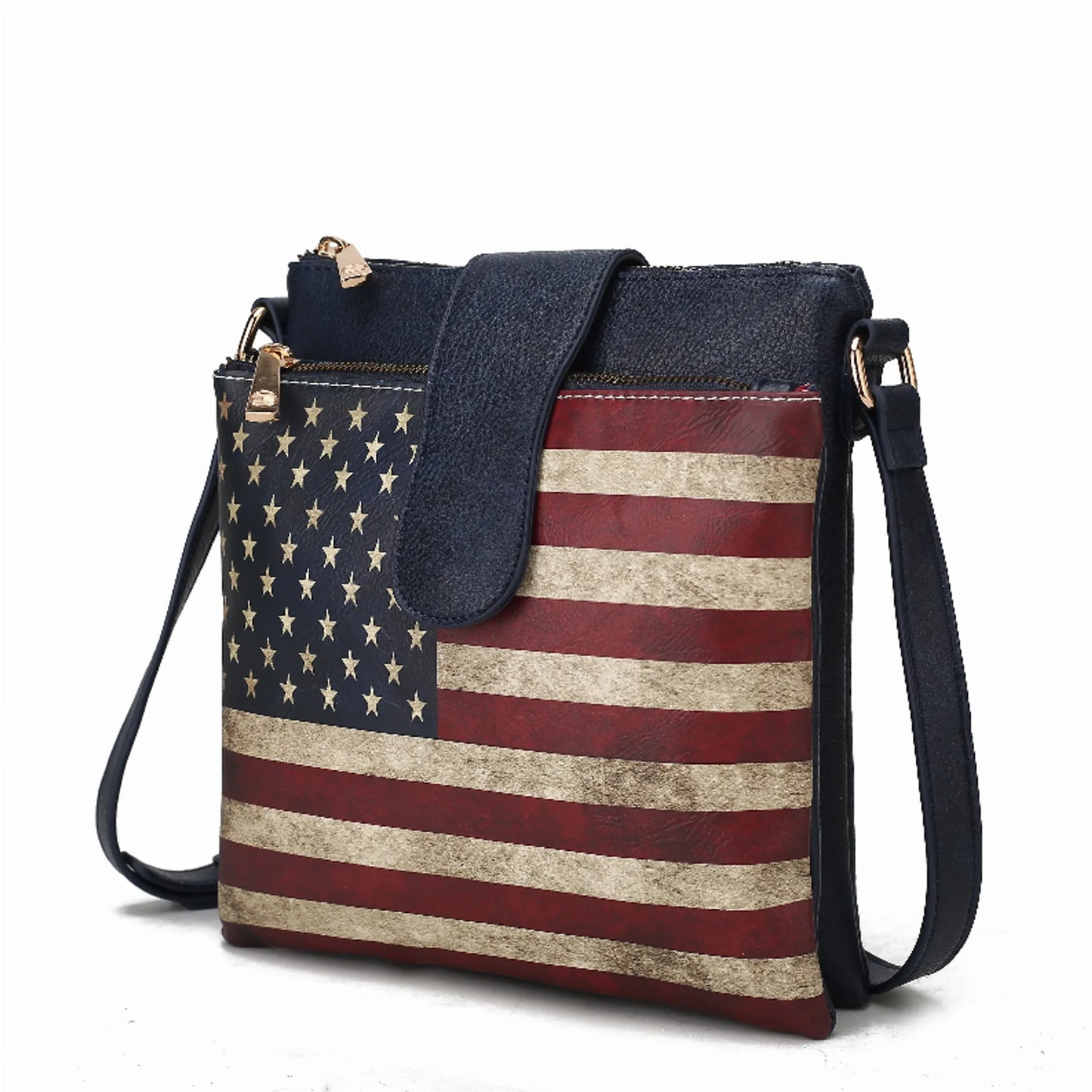 Josephine Vegan Leather Women's FLAG Crossbody Bag