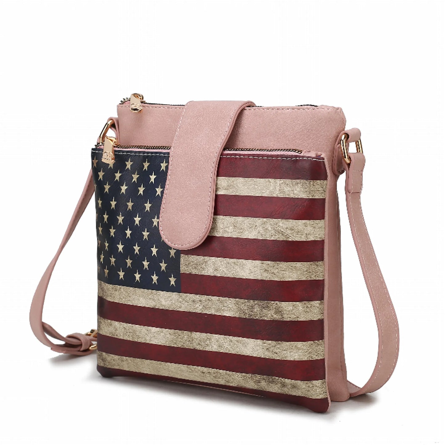 Josephine Vegan Leather Women's FLAG Crossbody Bag