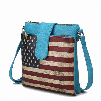 Josephine Vegan Leather Women's FLAG Crossbody Bag