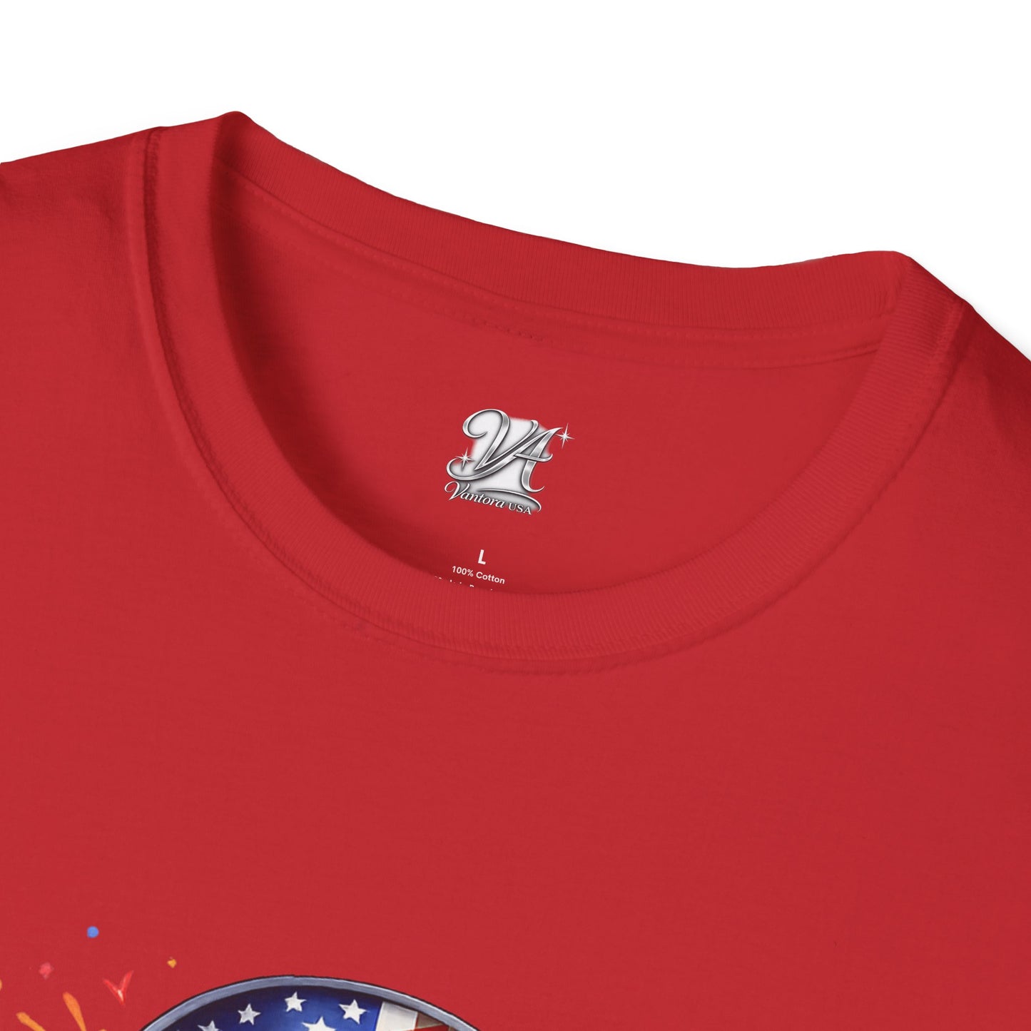 Unisex — Men's and Women's — Kick-Ass USA Skull T-Shirt — Patriotic American Flag Military Helmet Tee