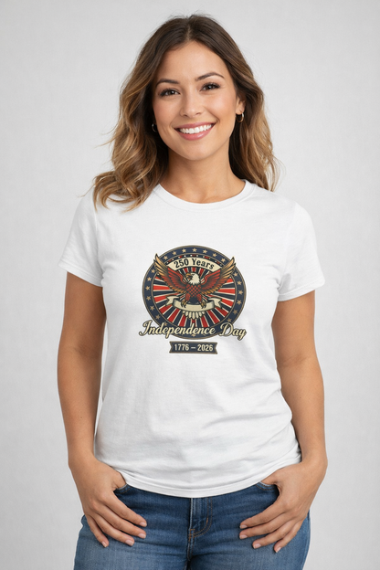 Women's Tee — Independence Day Eagle Tee — 4th of July USA Patriotic Shirt