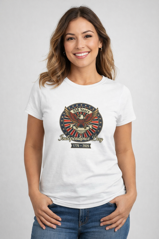 Women's Tee — Independence Day Eagle Tee — 4th of July USA Patriotic Shirt