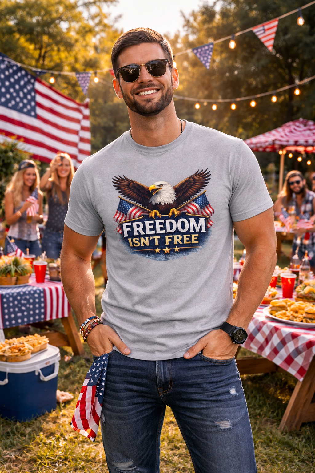 Unisex — Men's and Women's — Freedom Isn’t Free Eagle T-Shirt