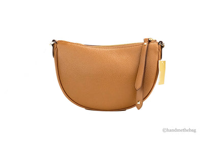 Michael Kors Dover Small Luggage Half Moon Crossbody Bag