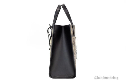 Marc Jacobs Mini Grind Signet Printed Leather Crossbody Tote