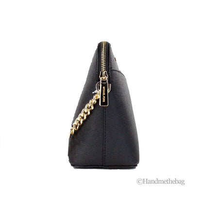 Michael Kors Jet Set Medium Black X Cross Dome Crossbody