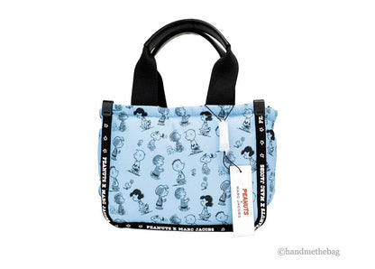 Marc Jacobs X Peanuts Blue Mini Puffy Nylon Tote