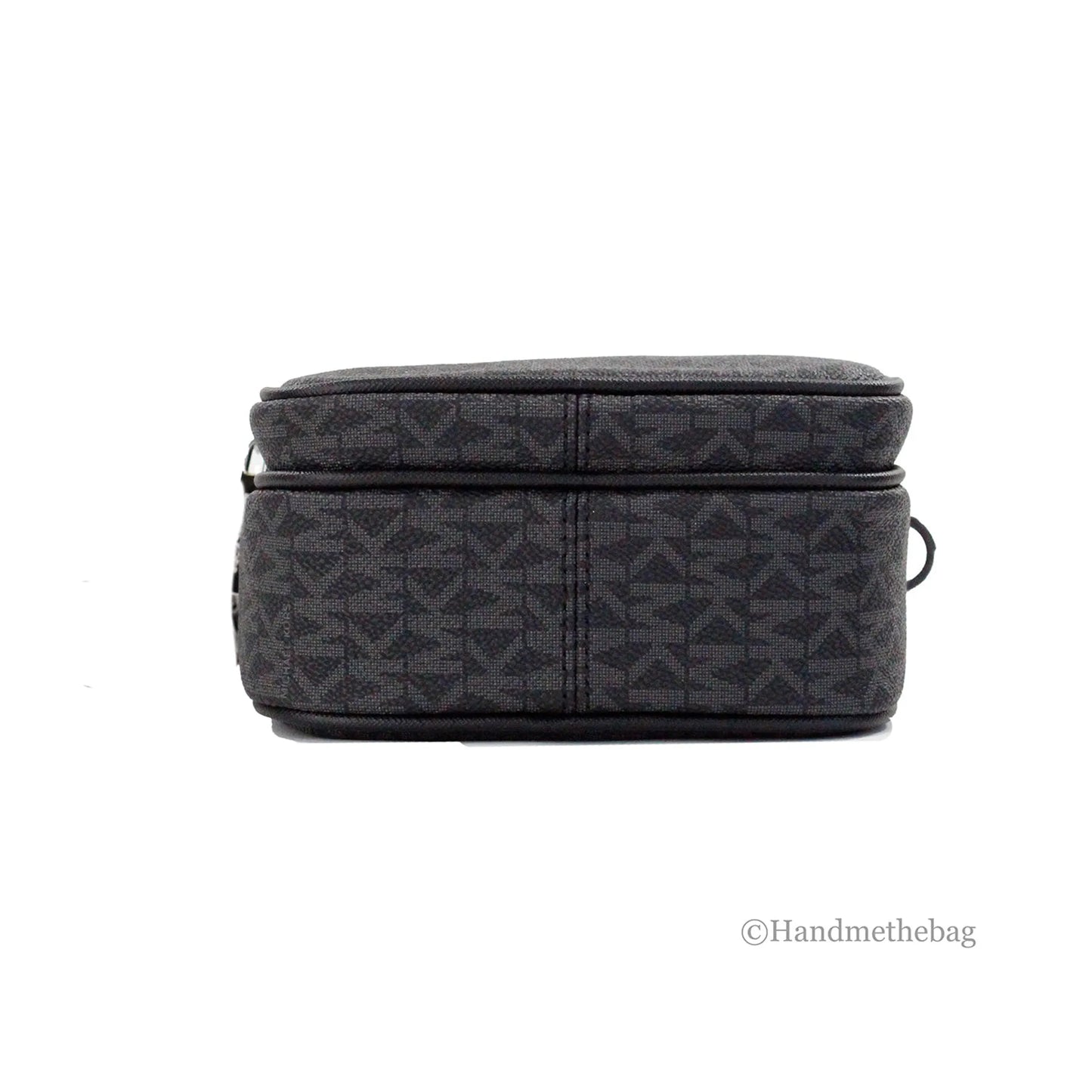 Michael Kors Flight Black PVC North South Chain Crossbody