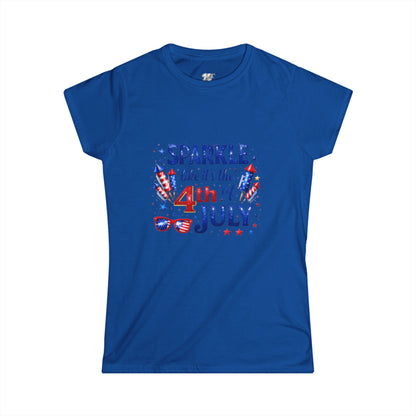 Women's Tee — 4th of July Sparkle Tee — "Sparkle like it's the 4th of July" Patriotic Shirt