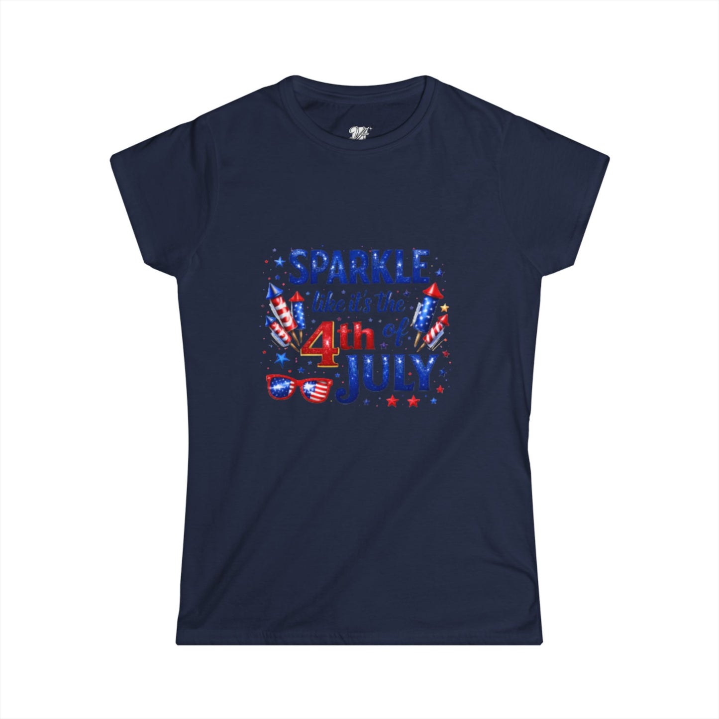 Women's Tee — 4th of July Sparkle Tee — "Sparkle like it's the 4th of July" Patriotic Shirt