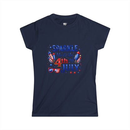 Women's Tee — 4th of July Sparkle Tee — "Sparkle like it's the 4th of July" Patriotic Shirt