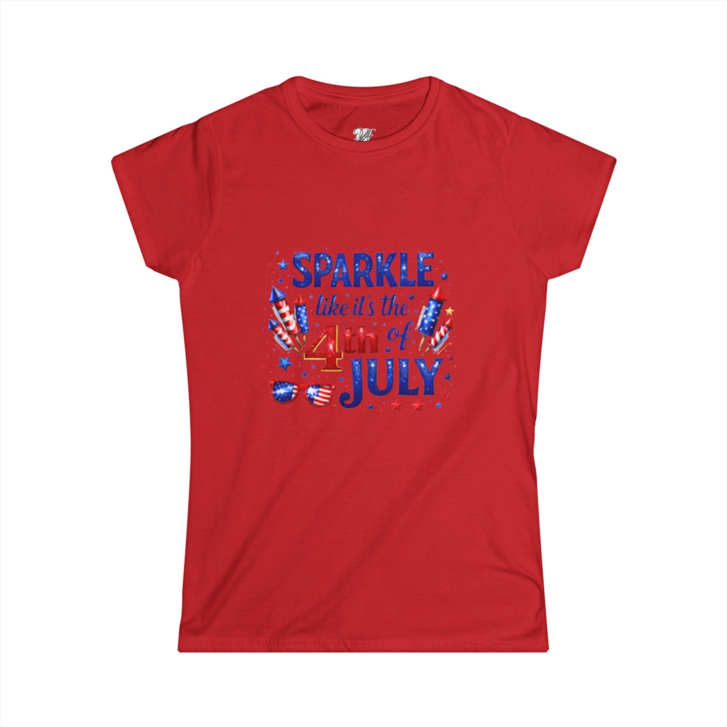 Women's Tee — 4th of July Sparkle Tee — "Sparkle like it's the 4th of July" Patriotic Shirt