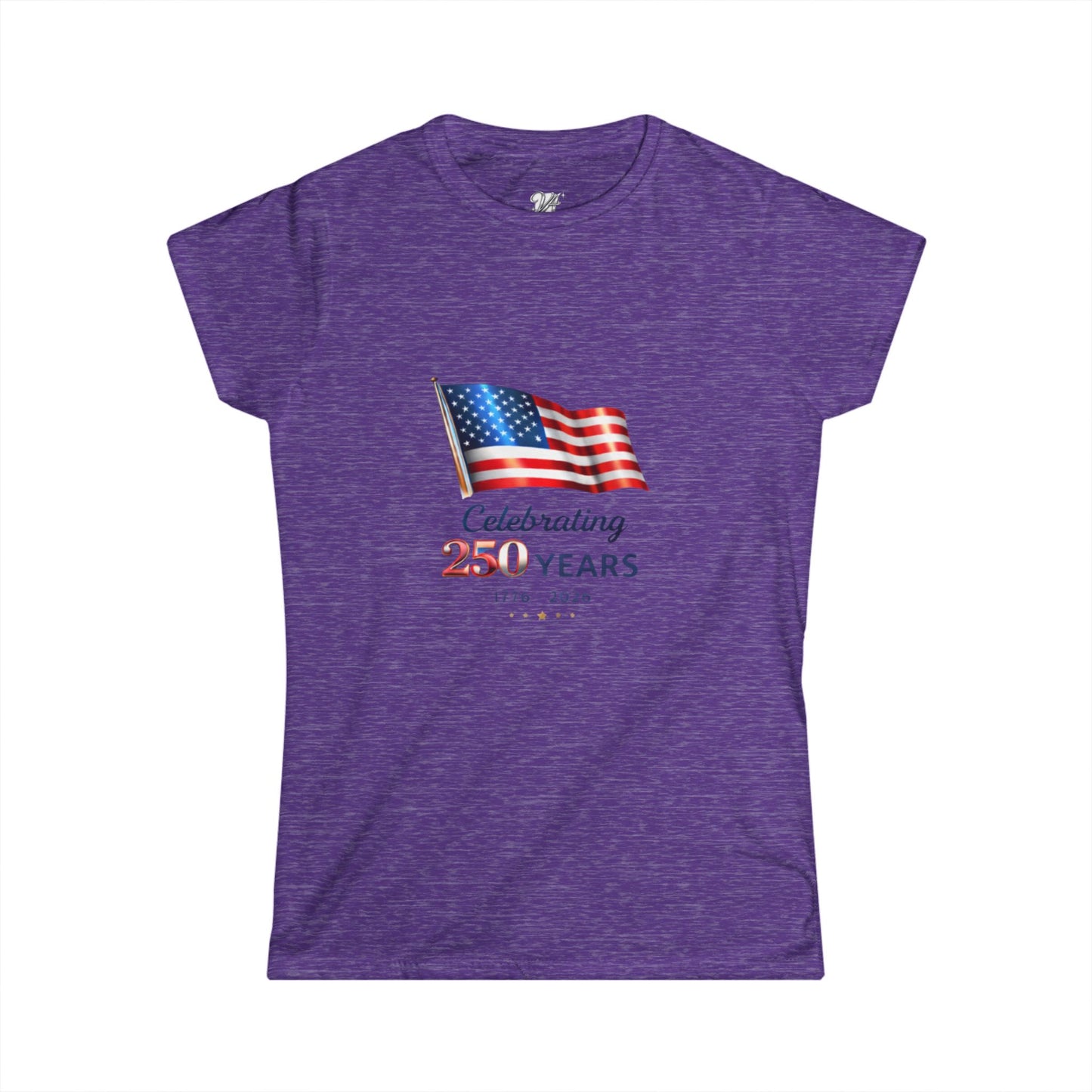 Women's Tee - USA Flag "Celebrating 250 Years"  1776–2026 Patriotic Independence Day Shirt