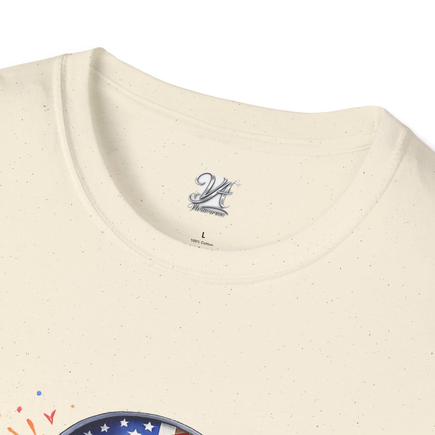 Unisex — Men's and Women's — Kick-Ass USA Skull T-Shirt — Patriotic American Flag Military Helmet Tee