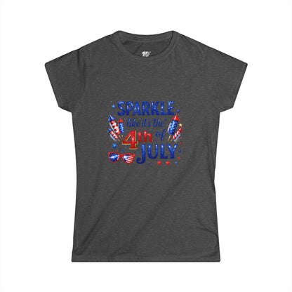 Women's Tee — 4th of July Sparkle Tee — "Sparkle like it's the 4th of July" Patriotic Shirt