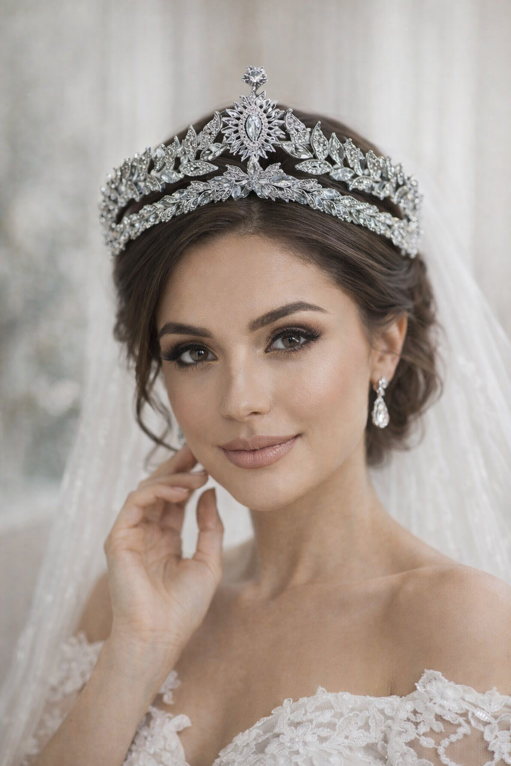The New Crown Wedding Hair Accessories Bridal Headdress Crystal